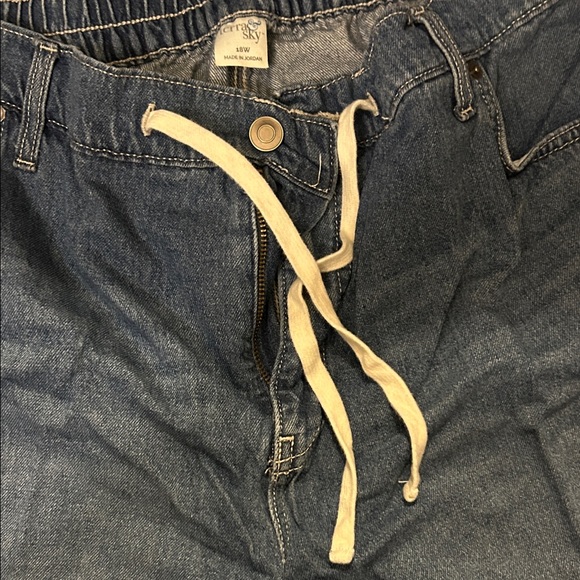 Terra & Sky Relaxed Fit Dark Blue Jeans - Picture 3 of 3